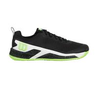 Wilson Rush Pro 4.5 Scarpa Per Terra Rossa Uomini-Nero,Verde Chiaro in nero