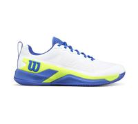 Scarpe da tennis da uomo Wilson Rush Pro 4.5 - white/amparo blue/safety yellow - Bianco (46 2/3)