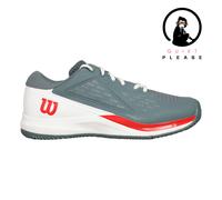 Wilson Rush Pro Ace Quiet Please Scarpa Per Terra Rossa Uomini - Grigio, Arancione