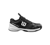 Wilson Rush PRO Jr QL, Scarpe da Tennis per Tutte Le Superfici, per Tutti i Tipi di Giocatori Unisex-Bambini, Nero/Bianco/Nero, 31 1/3 EU