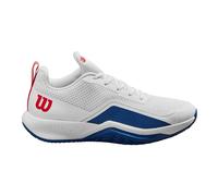 Wilson Rush Pro Lite Scarpa Per Tutte Le Superfici Uomini-Bianco,Blu in bianco, Taglia: 49 1/3