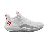 Wilson Rush Pro Lite Scarpa Per Tutte Le Superfici Uomini-Bianco,Rosso in bianco, Taglia: 48
