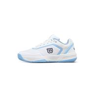 Wilson Scarpe da Padel Courtglide da Donna, Blazer Bianco/Blu Airy/Blu Navy, 5.5