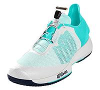 Wilson Scarpe da tennis da donna, KAOS RAPIDE W, Bianco/Turchese/Grigio, 36 2/3, Per tutte le superfici, Per tutti i tipi di giocatori, WRS327500E040