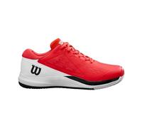 Wilson Scarpe da Tennis Rush PRO Ace Clay da Uomo, Calzata Sicura e Supporto Dinamico, Realizzate in Rete Traspirante, Ideali per I Campi in Terra Battuta, Colore: Infrarosso/Bianco/Nero, Taglia: 11