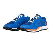 Scarpe da tennis bambini Wilson Rush Pro Ace Jr - deja vu blue/orange tiger/white - Blu (38)