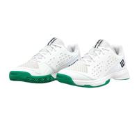 Scarpe da tennis bambini Wilson Rush Pro Jr - white/white/bosphorus - Bianco (34)