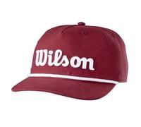 Wilson Script Rope Cappello con Protezione Solare UPF 50+, Chiusura a Scatto, Unisex, Colore: Borgogna