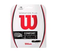 Wilson Sensation Plus, WR830020117 Corda per Racchette da Tennis, Calibro 17 (1.28 mm), Nero