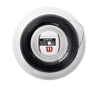 Wilson Sensation Plus, WR830030116 Bobina di Corda per Racchette da Tennis, Calibro 16 (1.34 mm), Nero