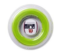 Wilson Sensation, WR830170116 Corda per Racchetta da Tennis, Calibro 16 (1.30 mm), Verde Neon