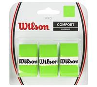 Wilson - Set di 3 impugnature per Racchetta da Tennis, MOD. PRO Overgrip, Verde