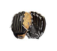 Wilson Sirena A550 da 31,8 cm, Guanti da Softball Bambina, Nero/Biondo/Bianco, 12.5"