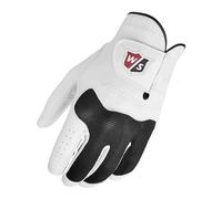 Wilson Staff Conform Glove, WGJA00314ML Guanto da Golf, Mano Sinistra, Uomo, Spugna/Pelle Cabretta, Bianco/Nero, Taglia M/L