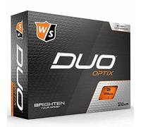 Wilson Staff Duo Optix, Palline da Golf, Superficie Opaca, Facili da Individuare, 12 Pezzi