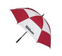 Wilson Umbrella, Ombrello a Doppia Copertura Unisex - Adulto, Rosso, 62"