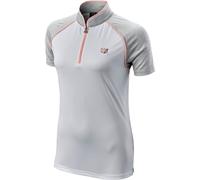 Wilson Staff Polo con zip, bianco/albicocca