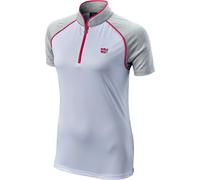 Wilson Staff Polo con zip, bianco/rosa