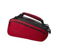Wilson Super Tour 9PK Clash V2.0 Racchetto, Adulti Unisex, Black/Red/ (Multicolore), Taglia unica