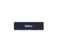 Wilson Terry Logo Fascia Per Capelli, Con Tecnologia Traspirante, Resistente Al Sudore, Realizzata In Tessuto Ad Asciugatura Rapida, Colore: Blu Navy Classico, Taglia: Unica