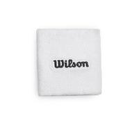 Wilson U Terry Logo Wristbands Bright White Unisex Polsino Anti Sudore Bianco