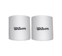 Wilson U Terry Logo Wristbands Bright White Unisex Polsino Anti Sudore Bianco