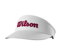 Wilson Tour Visor Visiera, Bianco/Rosso, Taglia Unica Uomo