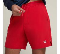 Wilson Pantaloncini da tennis da uomo Tournament Pro Short 7" - Rosso (XXL)