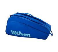 WILSON Ultra V5 Tour - Borsa per racchette da tennis, contiene fino a 12 racchette, colore: Blu