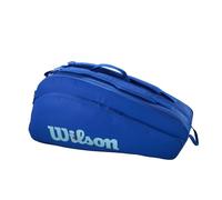 WILSON Ultra V5 Tour - Borsa per racchette da tennis, contiene fino a 12 racchette, colore: Blu