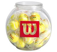 Wilson US Open, Portachiavi Unisex - Adulto, Chiaro, 24 Pezzi