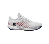 Wilson Wilson Damen Kaos Swift 1.5 Clay Tennis Shoe, White/Deja VU Blue Red, 36 EU