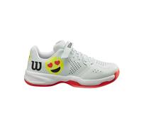 Wilson Wilson KAOS Emo Tennis Shoe, Opal Blue/White/Neon Flame, 32 2/3 EU