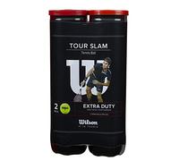 Wilson WRT115302 Palline da Tennis Tour Slam, 2 Tubi con 4 Palline Ciascuno, per Tutte le Superfici, Giallo