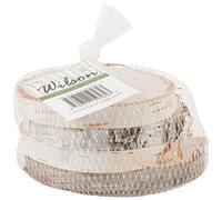 Wilsons - Sottobicchieri in Betulla Naturale, 4 Pezzi, 12,7 x 12,7 x 7,62 cm, Multicolore