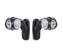 Wiltec 2X Luci Laterali 4 LED 12V Rotonde Luci di Posizione e ingombro per rimorchi e Camion