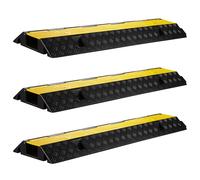 Wiltec 3x Pedane passacavi carrabili 98x26x6,5 cm 1 canale 15 t Dosso copricavo