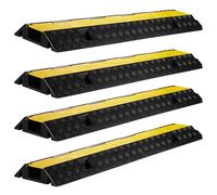 Wiltec 4x Pedane passacavi carrabili 98x26x6,5 cm 1 canale 15 t Dosso copricavo