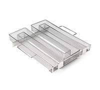 Wiltec Affumicatore a freddo BBQ 22,5x22,5x5cm in acciaio inox Generatore di fumo per affumicatura