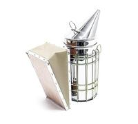 Wiltec Affumicatore per api in acciaio e pelle, Bee Smoker, Generatore di fumo Apicoltura