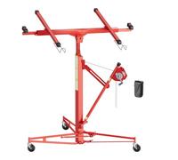 Wiltec Alzalastre per cartongesso multi-drive fino a max. 68 kg, altezza di sollevamento 140-340 cm e larghezza max. 2,95 m con trasmissione a catena, ausilio per il montaggio di cartongesso