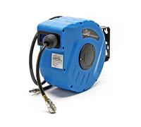 Wiltec Avvolgitubo Automatico 10m + 1m Avvolgitore Tubo Aria compressa a Parete Girevole a 180°
