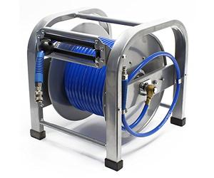 Wiltec Avvolgitubo automatico 30 metri 12 bar 12,91 mm Avvolgitore tubo aria compressa