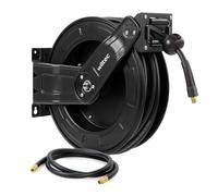 Wiltec Avvolgitubo per aria compressa 20 m 20 bar montaggio a muro girevole 180°