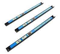 Wiltec Barra magnetica per attrezzi utensili 46cm 1000-1200 gauss Supporto magnetico set 3 pezzi
