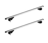 Wiltec Barre portapacchi universali 120 cm Max 90kg Alluminio Porta bagagli auto