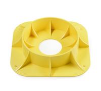 Wiltec Base blocca ruotino Ø 236mm capacità 900 kg Base di Supporto per ruotini di appoggio Fino a 160 mm, Piastra di appoggio per rimorchi e Caravan