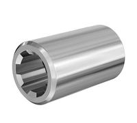 Wiltec Boccola per Albero cardanico Tipo C 100 mm per Giunto scanalato da 1 3/4" 6D 6 scanalature Trattore