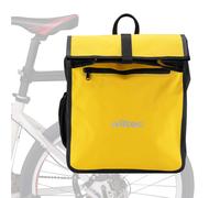 Wiltec Borsa per bici 22 l gialla, impermeabile, montaggio al portapacchi posteriore bicicletta, gancio girevole a 360° ed elementi riflettenti