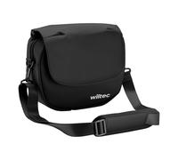 Wiltec Borsa da manubrio per bicicletta 5 l Borsa anteriore bici nera 21x9x21cm